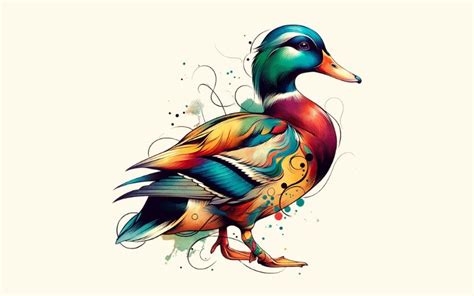 tattoo de pato|Tatuagens de pato: Símbolos de resiliência emocional